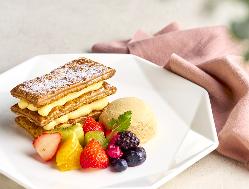 苺のミルフィーユパイ