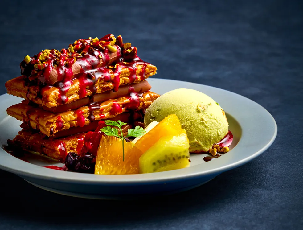 苺のミルフィーユパイ