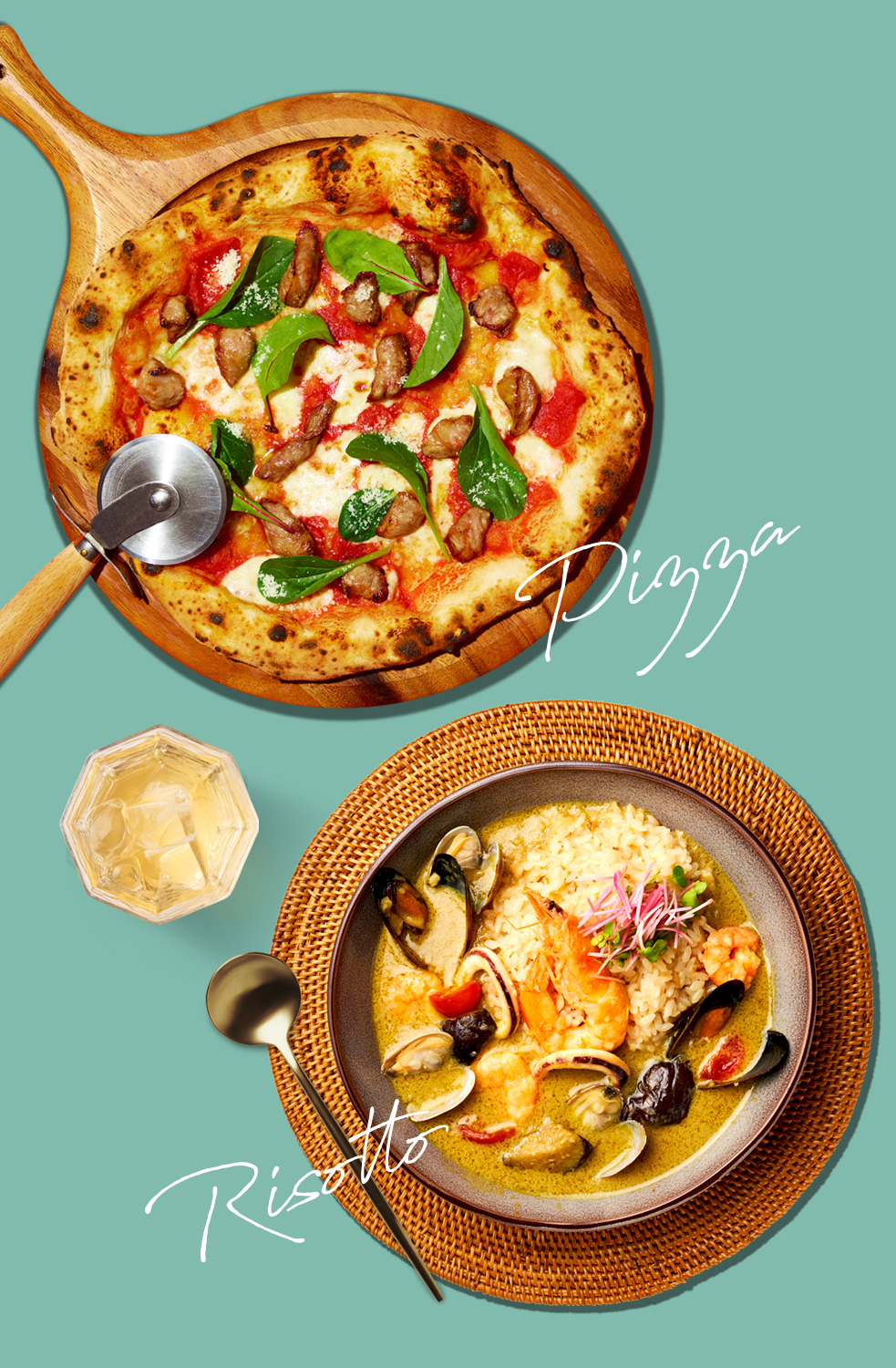 燻製モッツァレラのピッツァ