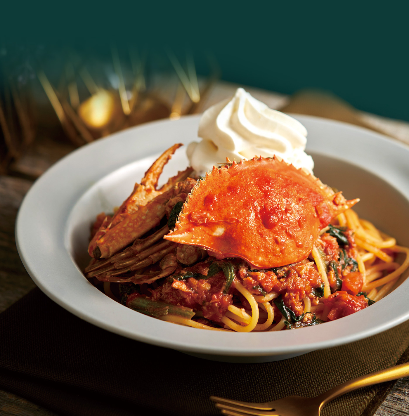 究極の渡り蟹のトマトソース